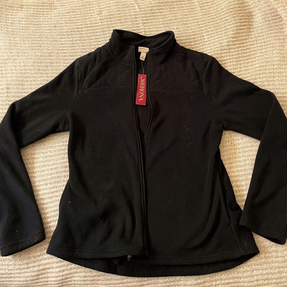 Merona Black Fleece Jacket